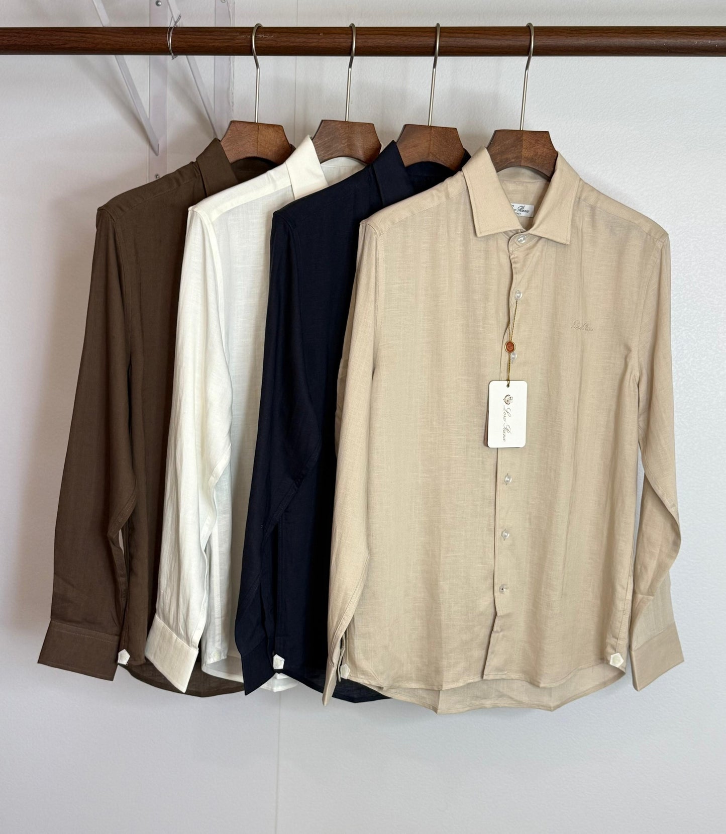 Loro Piana Long Sleeve Linen Shirt