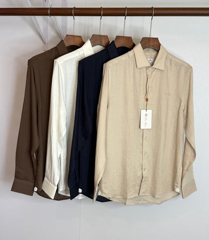 Loro Piana Long Sleeve Linen Shirt