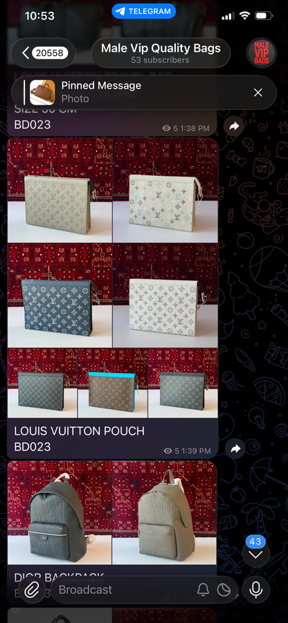 Louis Vuitton Clutch Bag 7 Colors (Vip)