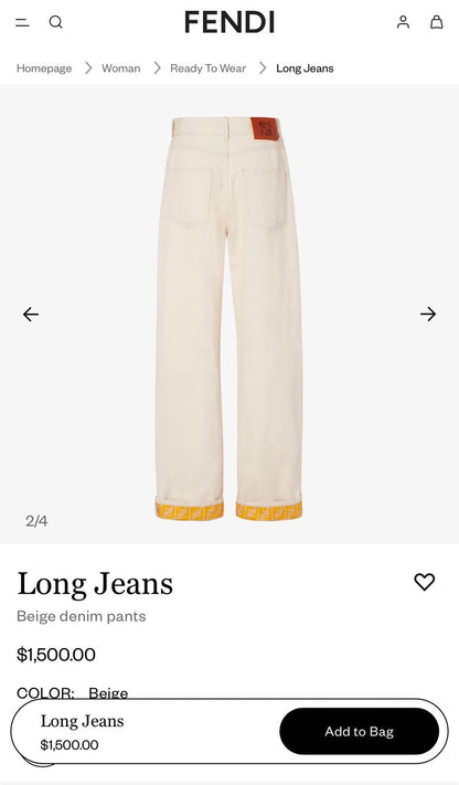 Fendi Jeans Pants