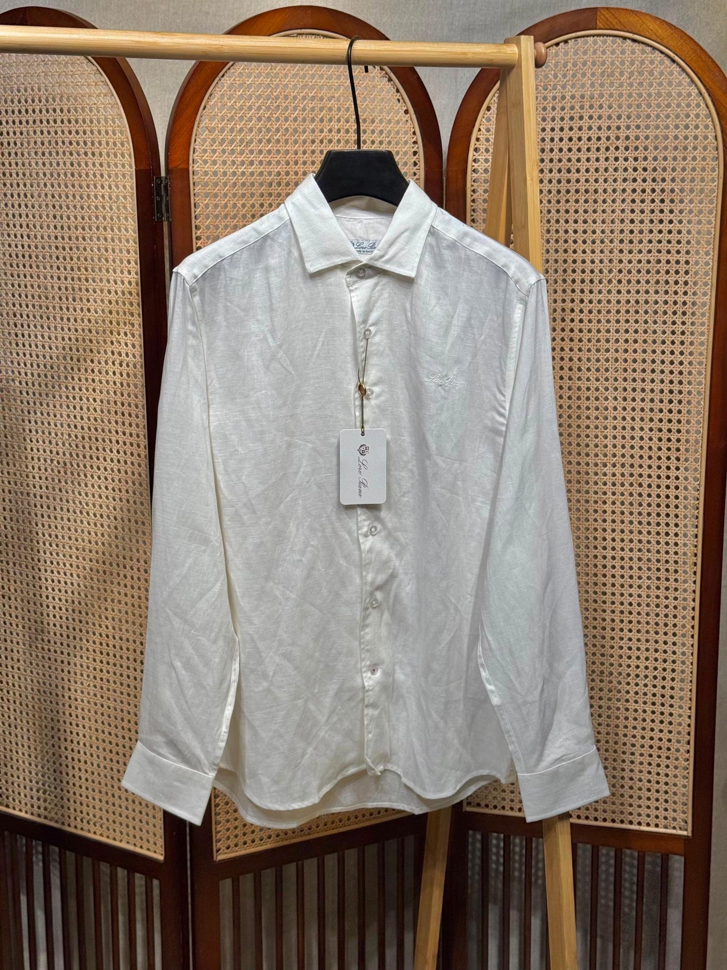 Loro Piana Long Sleeve Linen Shirt
