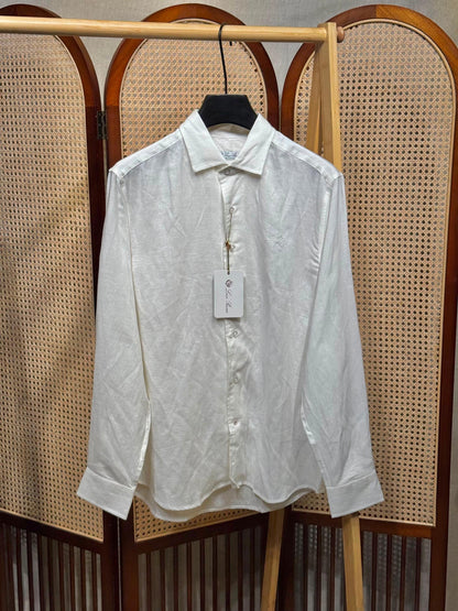 Loro Piana Long Sleeve Linen Shirt
