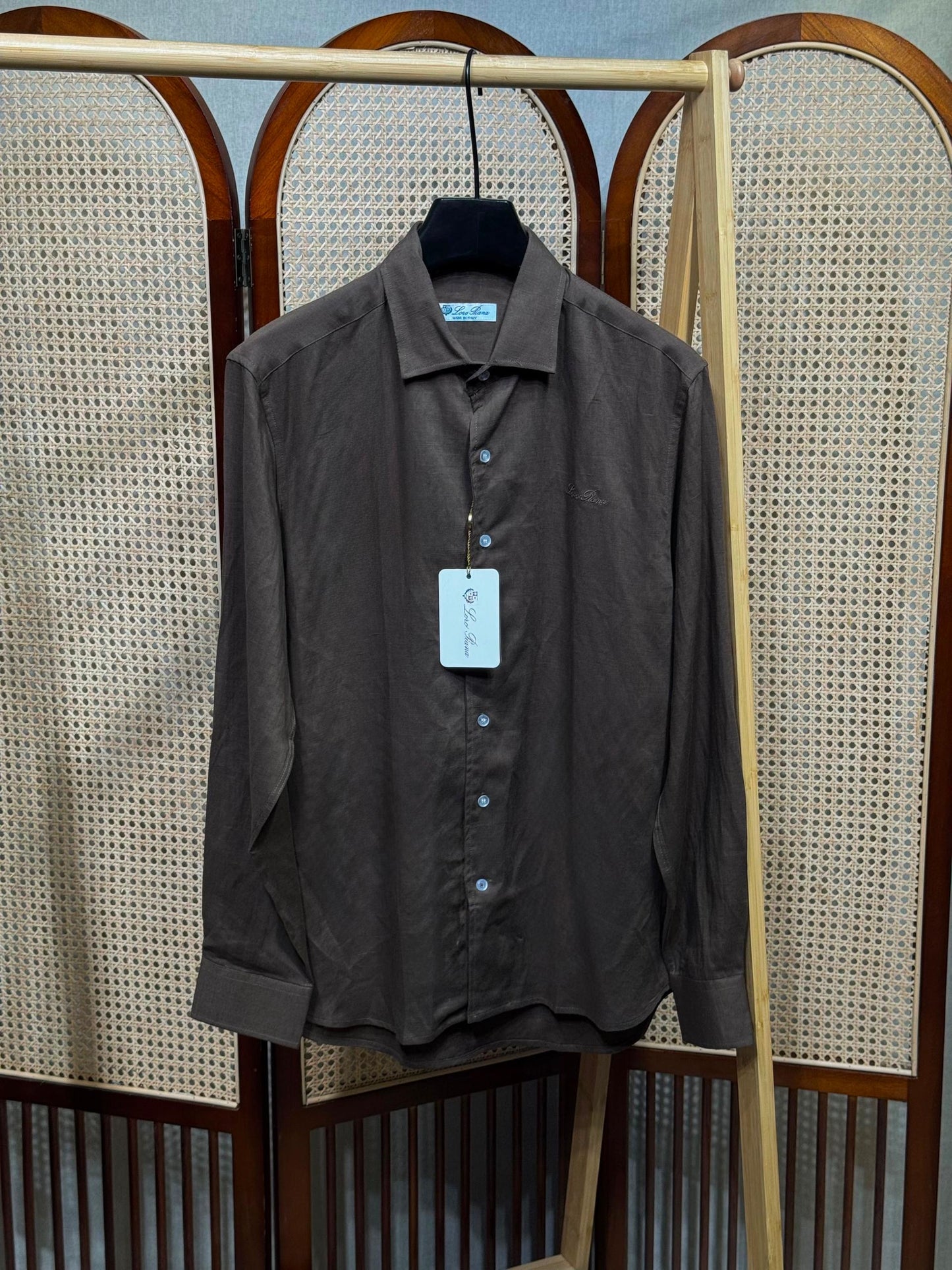 Loro Piana Long Sleeve Linen Shirt