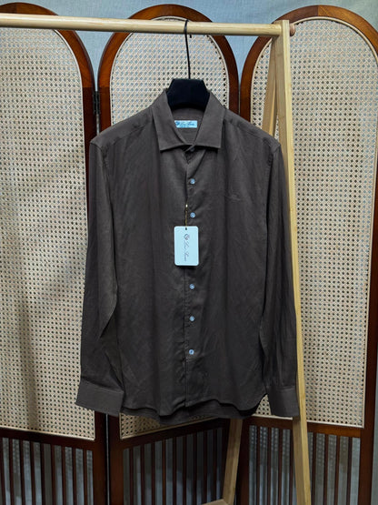 Loro Piana Long Sleeve Linen Shirt