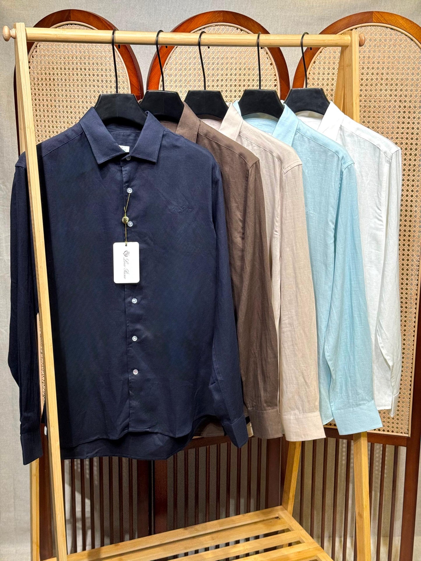 Loro Piana Long Sleeve Linen Shirt