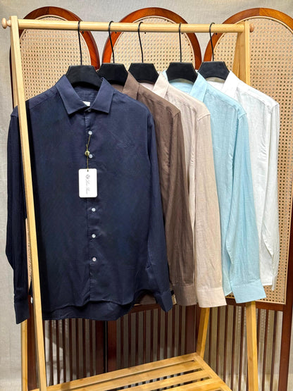 Loro Piana Long Sleeve Linen Shirt