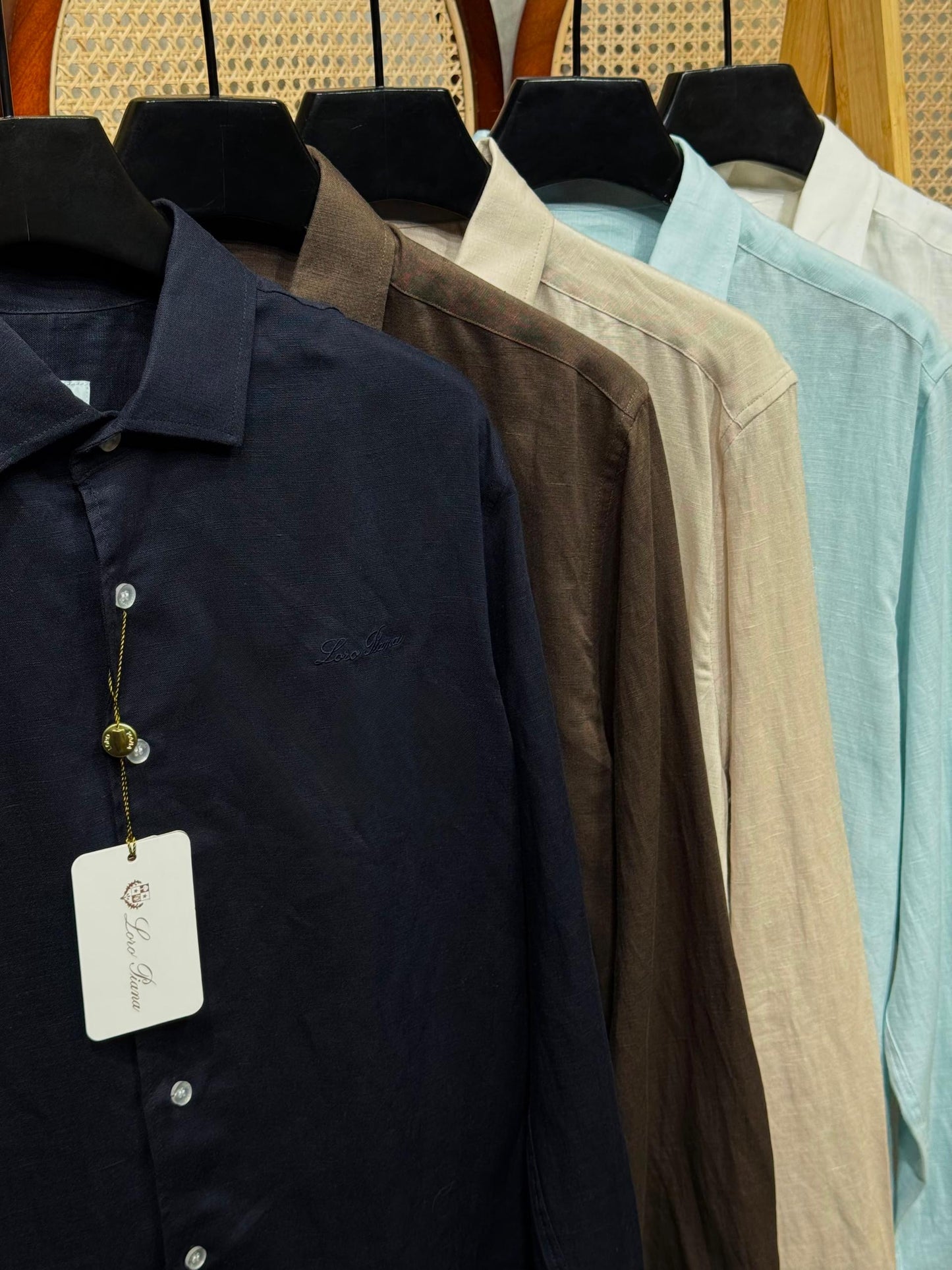 Loro Piana Long Sleeve Linen Shirt