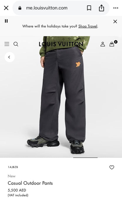 Louis Vuitton Fabric Pants