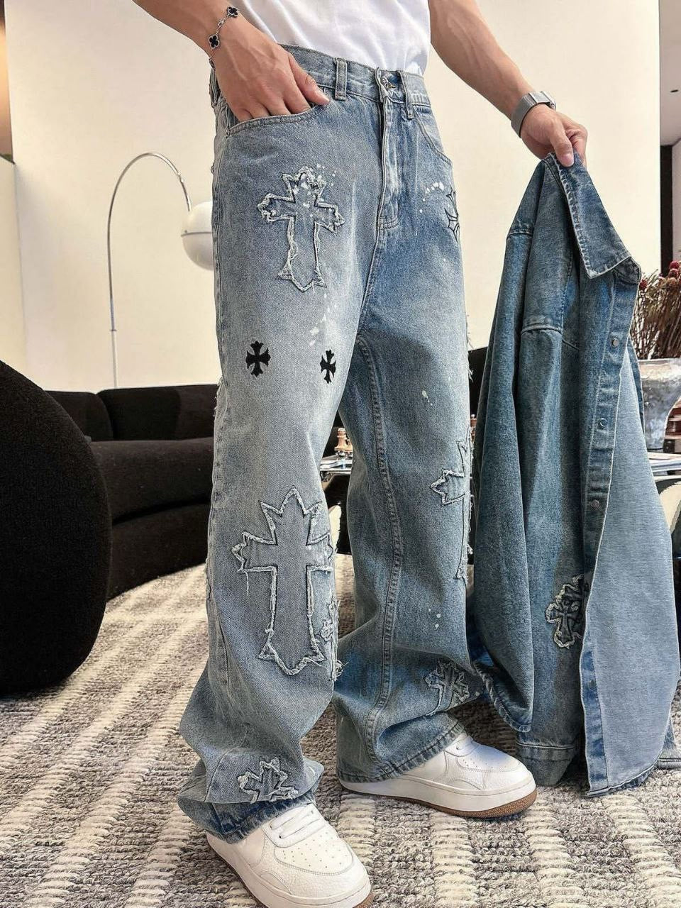 Chrome Hearts Jeans Pants