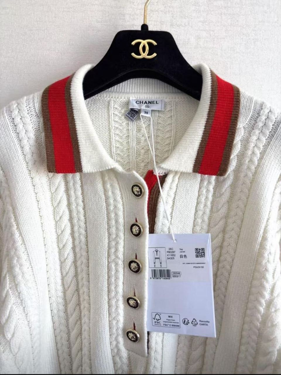 Chanel Polo Sweater