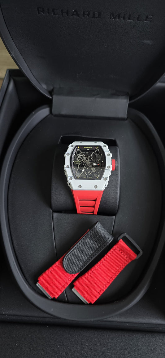 Richard mille 35-01 white carbon tourbillon premium quality men's watch Super Cloned