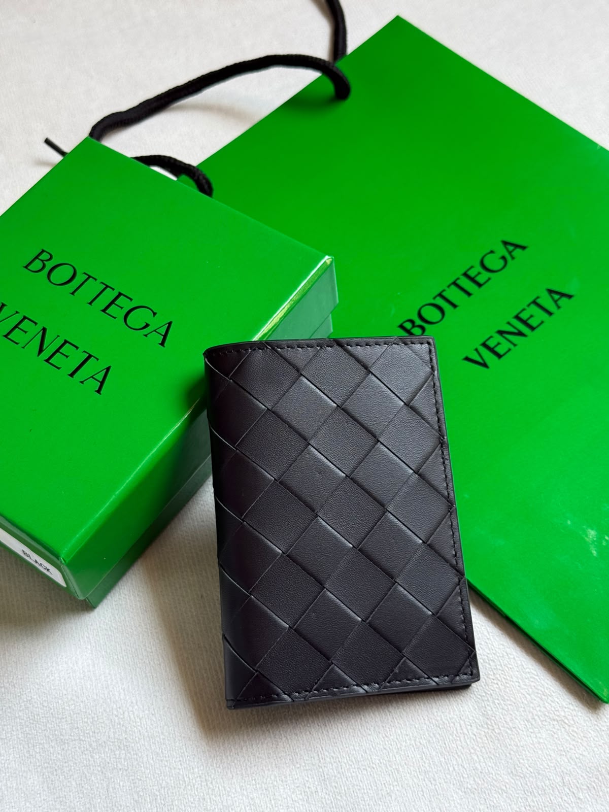 Bottega Veneta Woven Wallet - Black