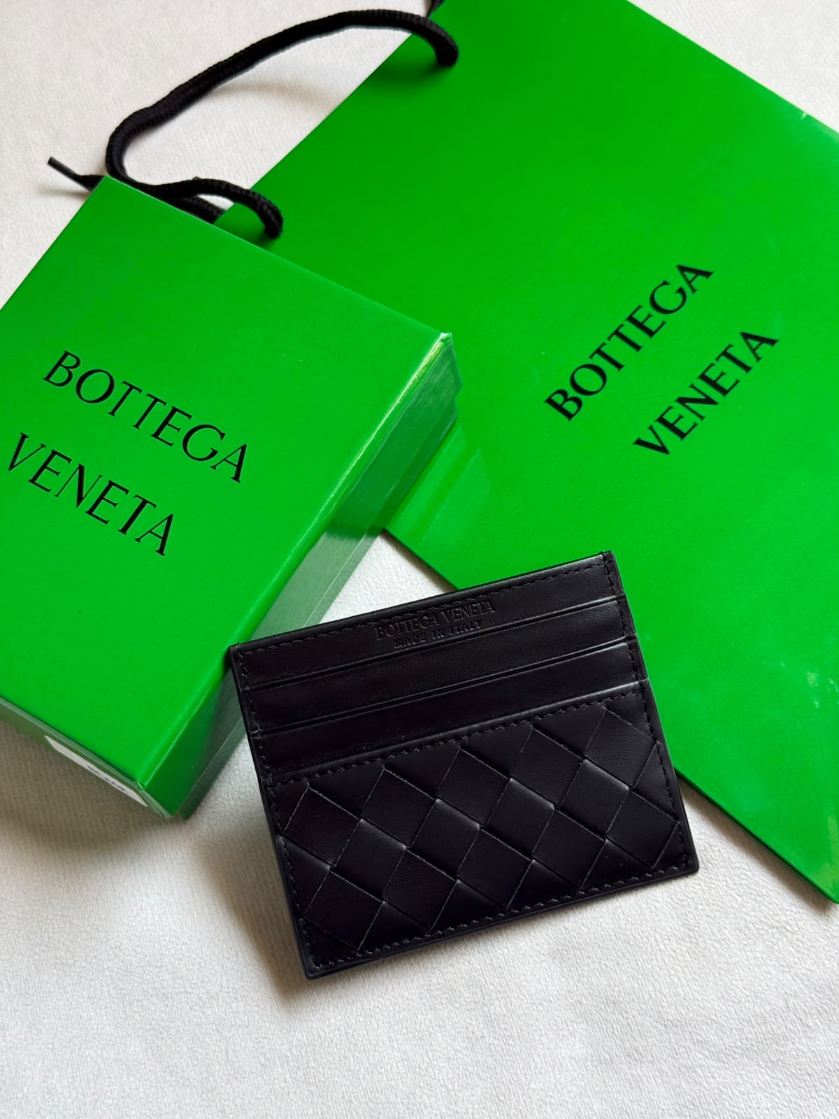 Bottega Veneta Woven Wallet - Black