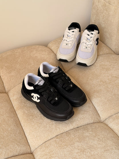 Chanel Sneakers - White, Black