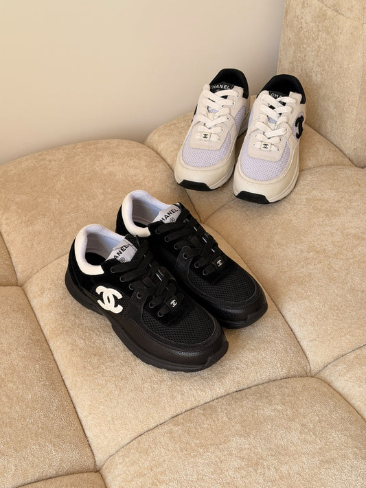 Chanel Sneakers - White, Black