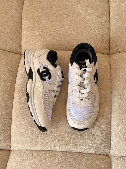 Chanel Sneakers - White, Black