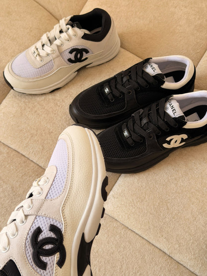 Chanel Sneakers - White, Black
