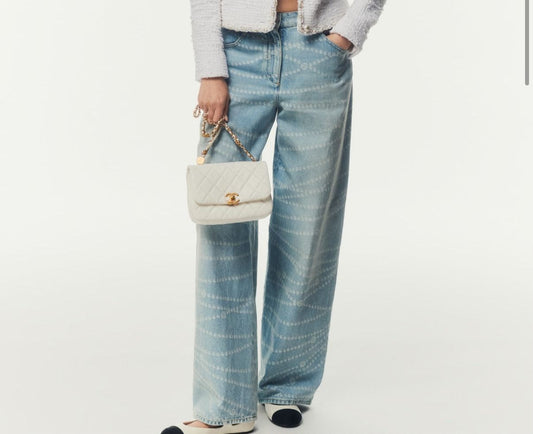 Chanel Jeans Pants - Light Blue