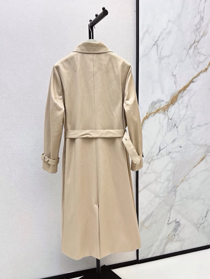Burberry Single-Breasted Trench Coat - Beige