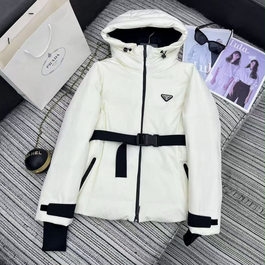 Prada Hooded Jacket - White