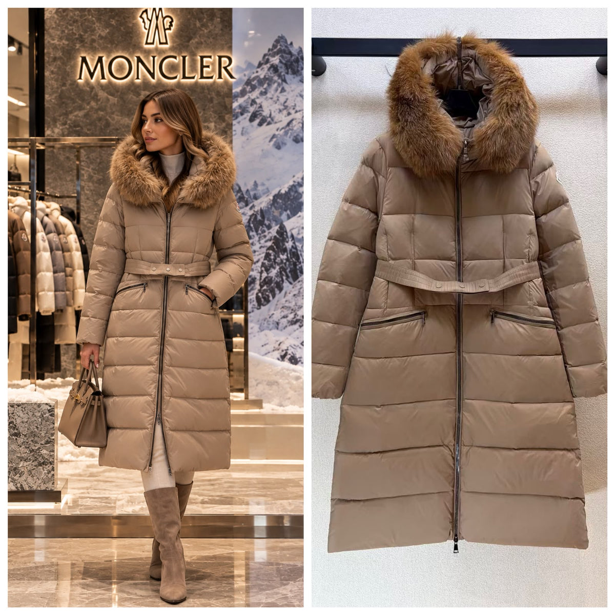 Moncler Puffer Jacket - Beige