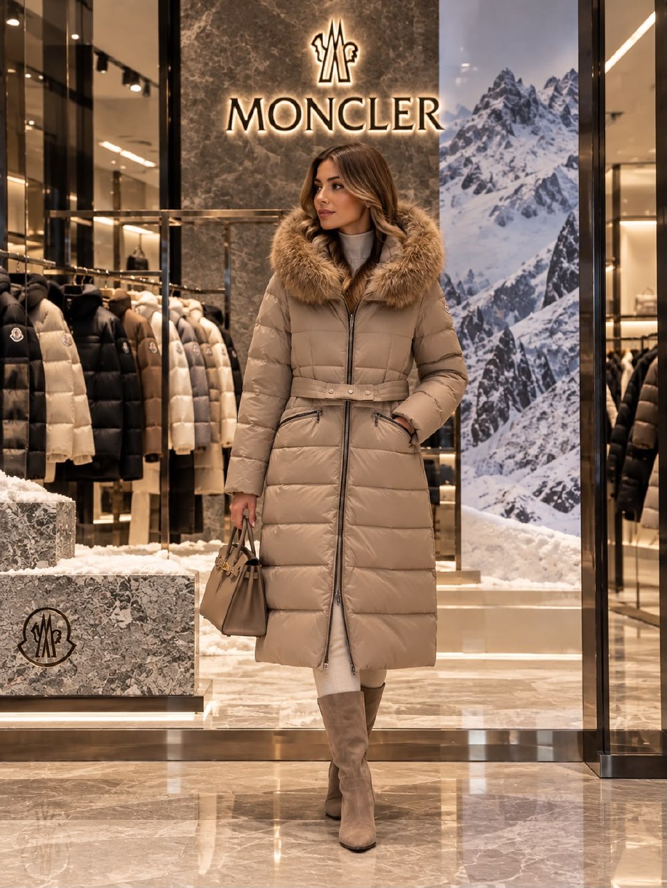 Moncler Puffer Jacket - Beige