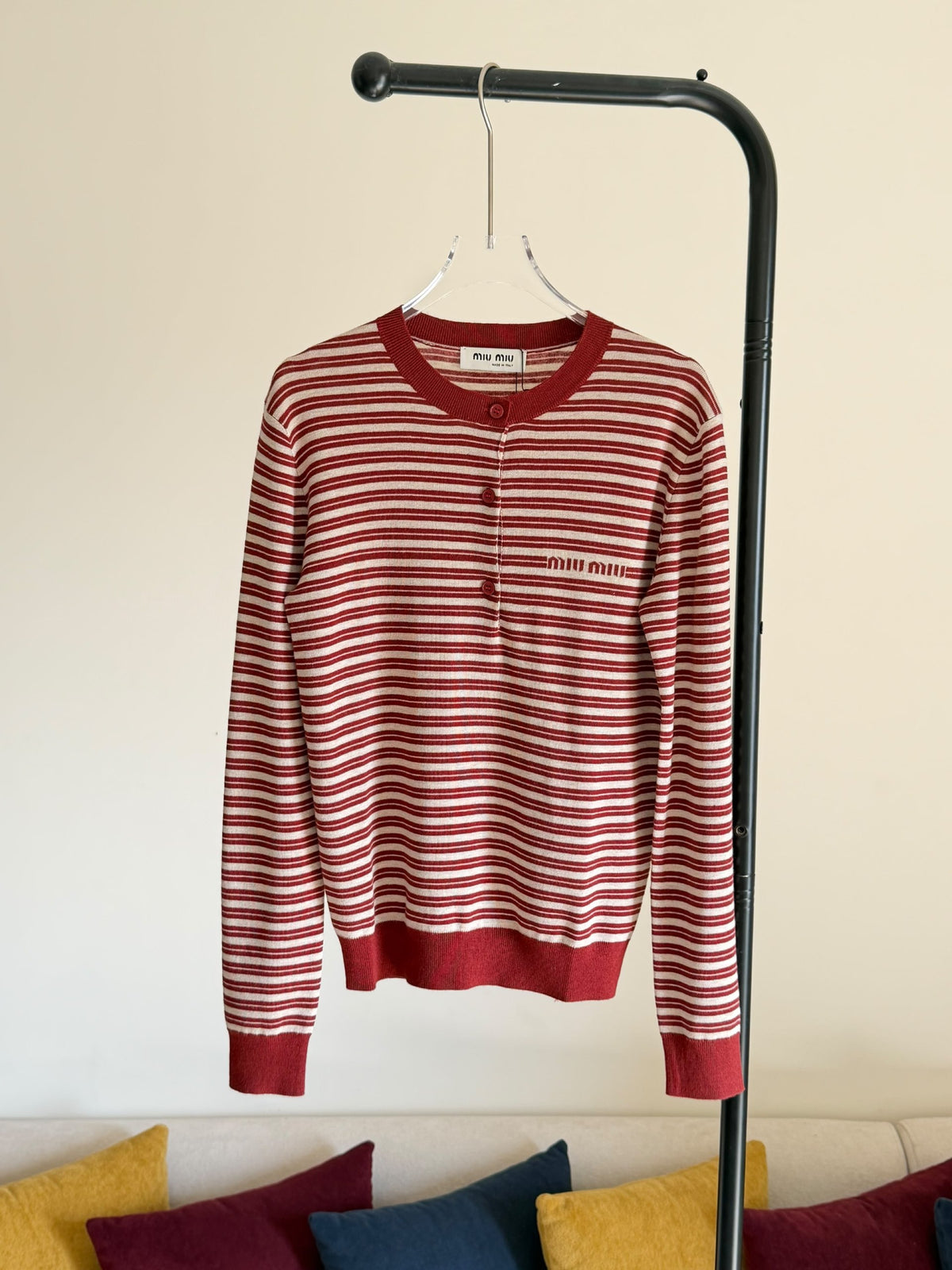 Miu Miu Cardigan - Burgundy