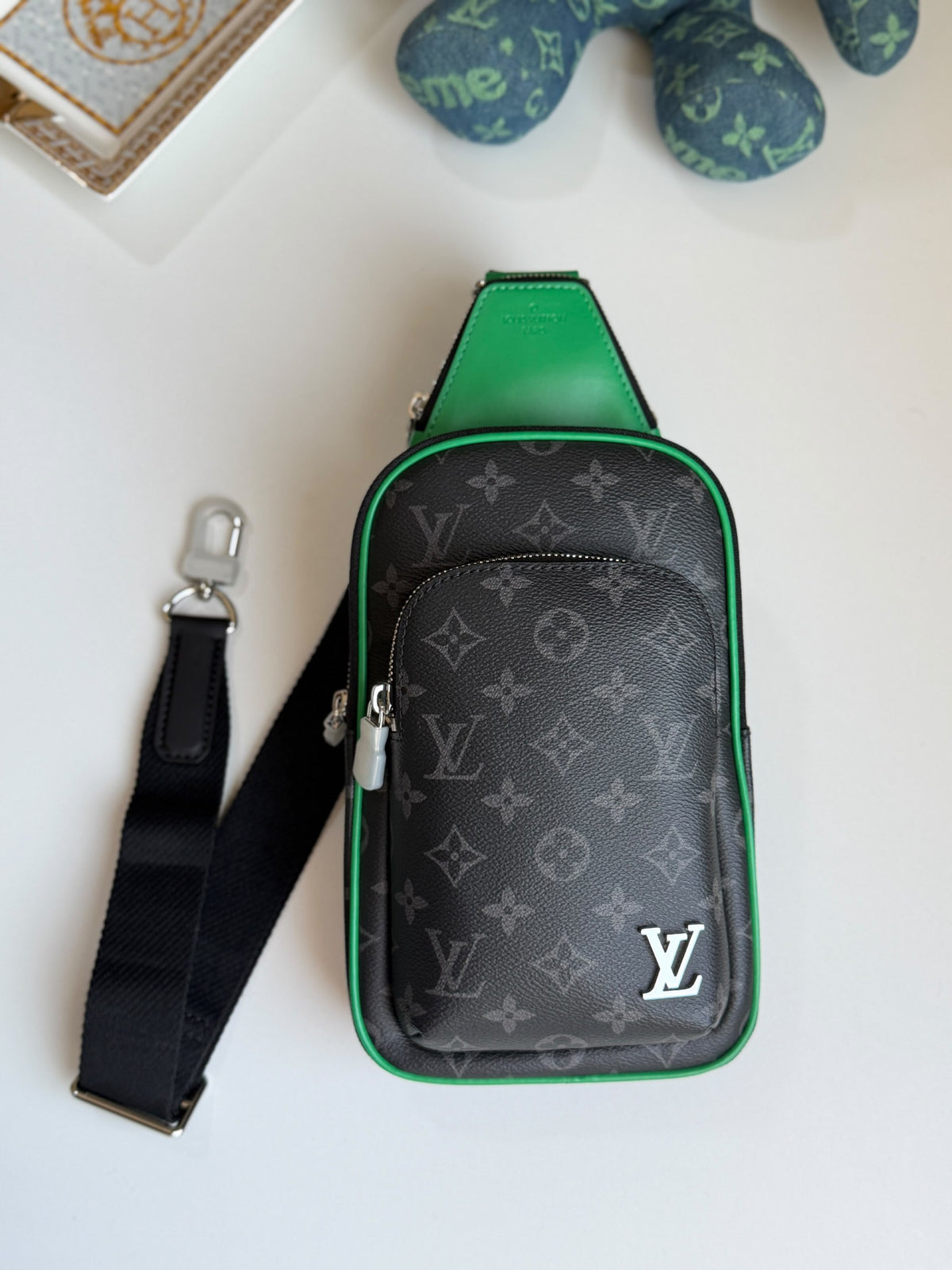 Louis Vuitton Crossbody Bag - Black & Green