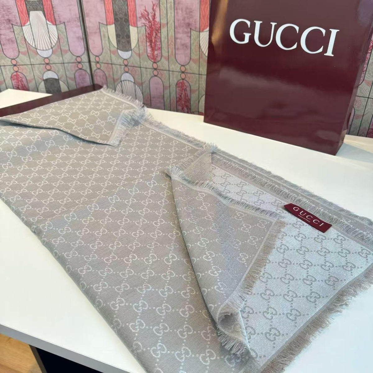 Gucci Scarf - Grey