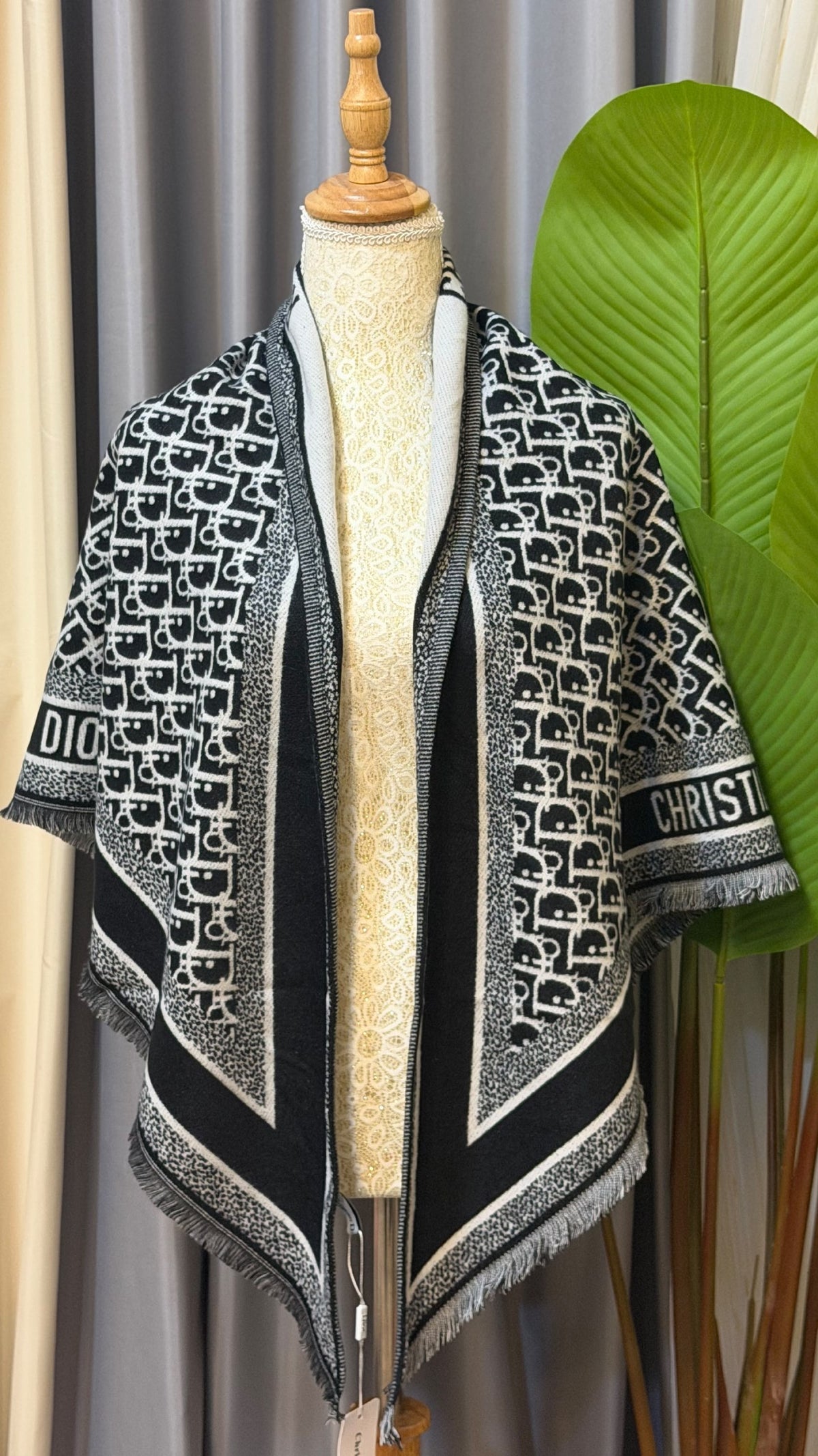 Dior Scarf - Black Monogram