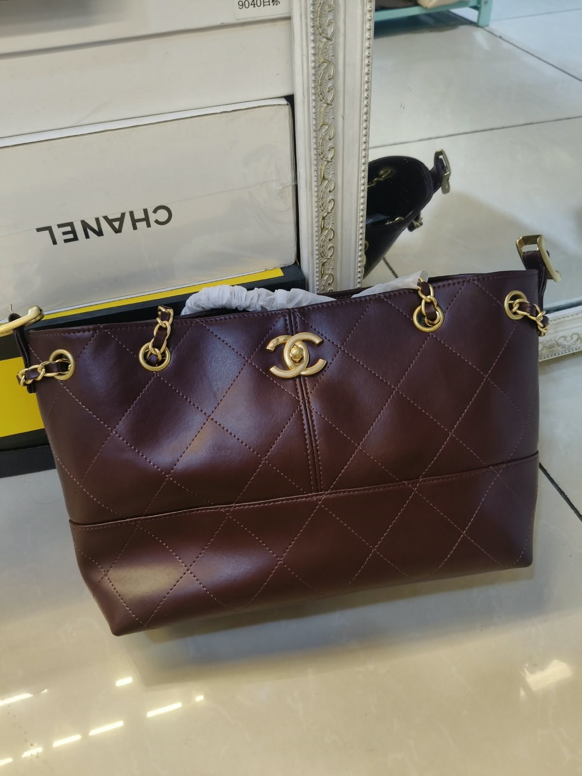 Chanel Shoulder Bag - Burgundy