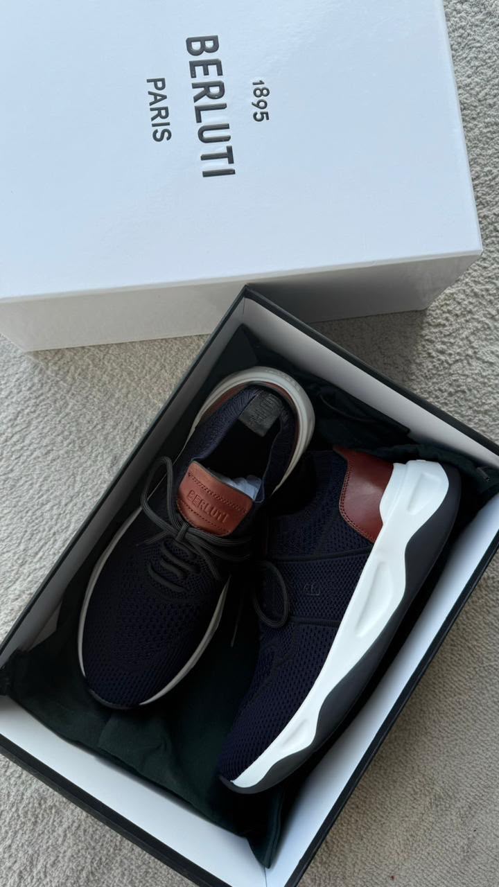 Berluti Sneakers - Navy & Brown