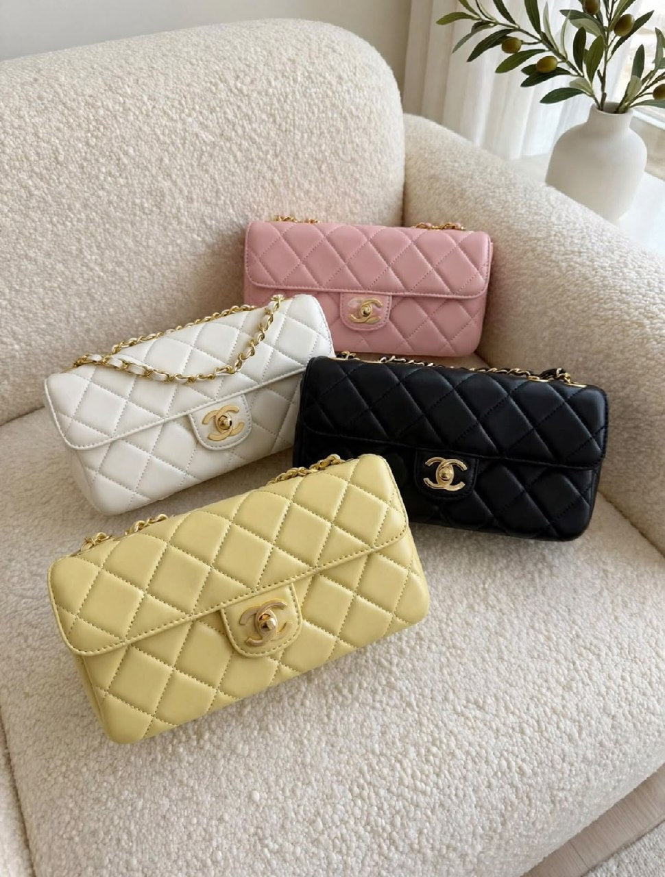 Chanel Shoulder Bag - Black, Yellow, White, Pink