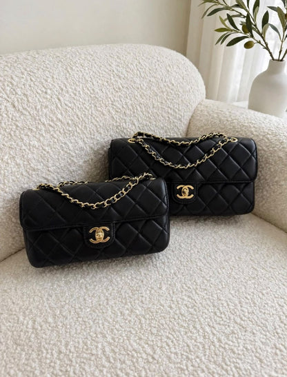 Chanel Shoulder Bag - Black, Yellow, White, Pink