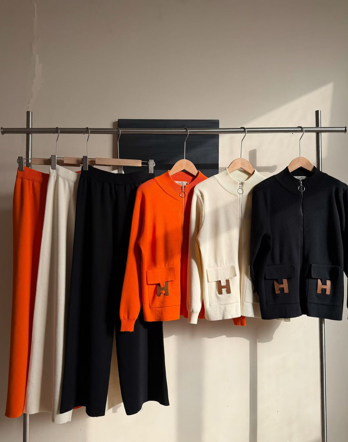 Hermes Set - Orange, White, Black, Beige