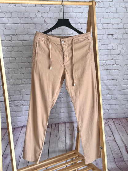 Loro Piana Pants - Beige, Navy, White