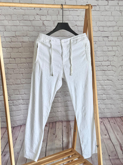 Loro Piana Pants - Beige, Navy, White