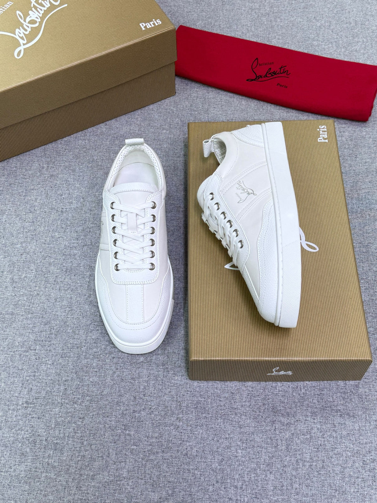 Christian Louboutin Clean-Panel Sneakers - White