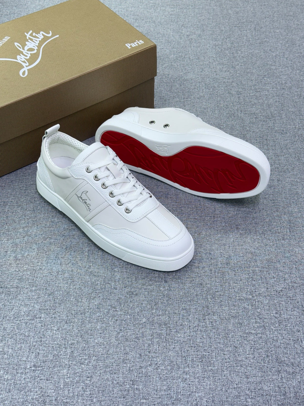 Christian Louboutin Clean-Panel Sneakers - White