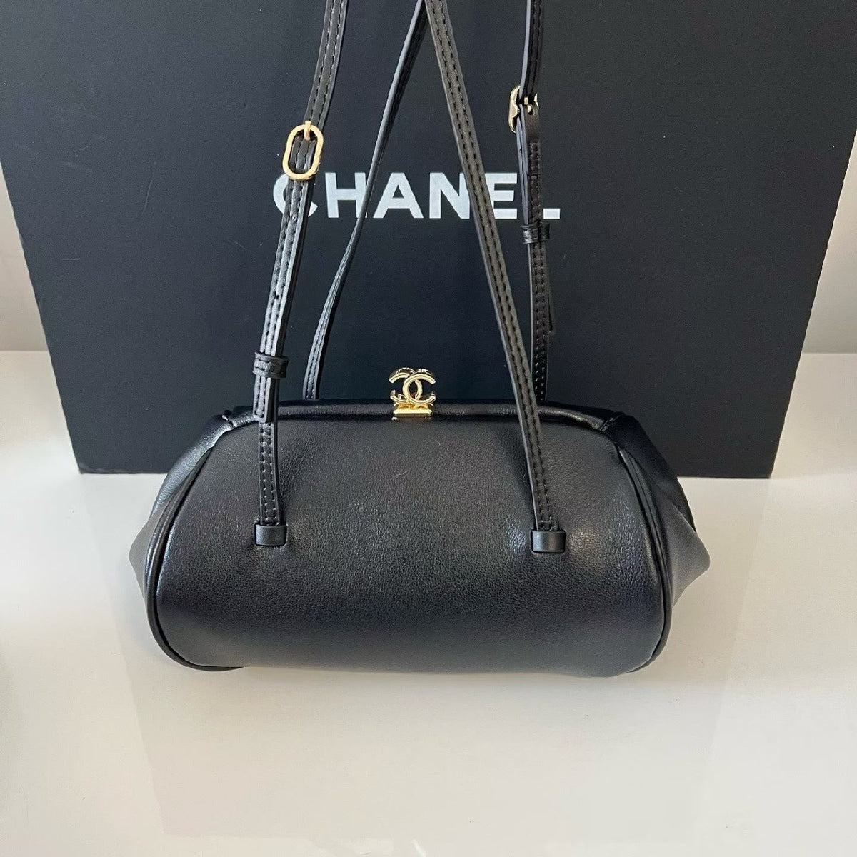 Chanel Rounded Handbag - Black