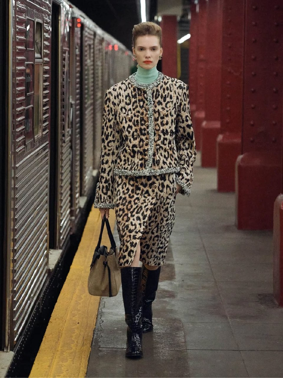 Chanel Set - Leopard Leopard Print