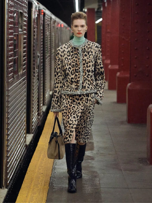 Chanel Set - Leopard Leopard Print