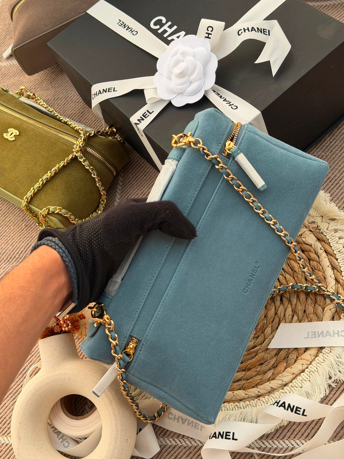 Chanel Rounded Shoulder Bag - Blue