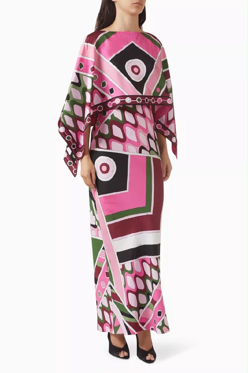 Emilio Pucci Cape Dress - Pink