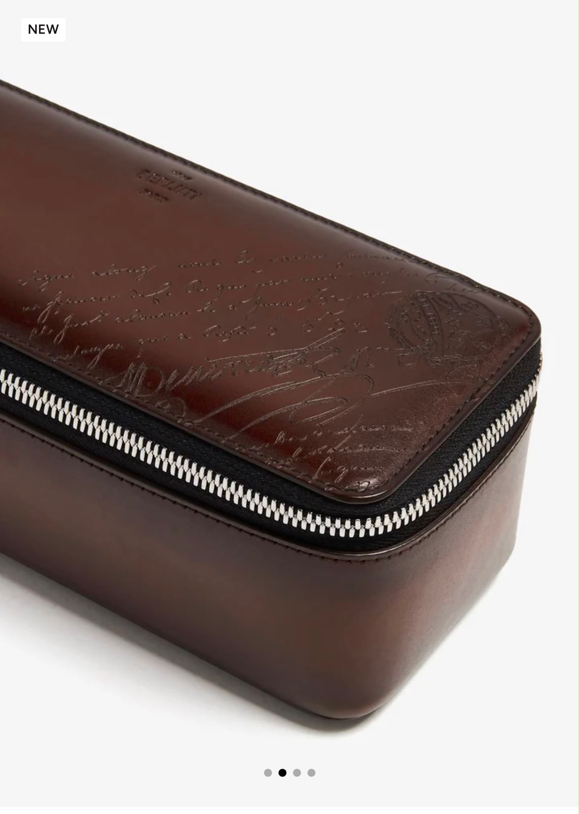 Berluti Watch Case - Brown Embossed