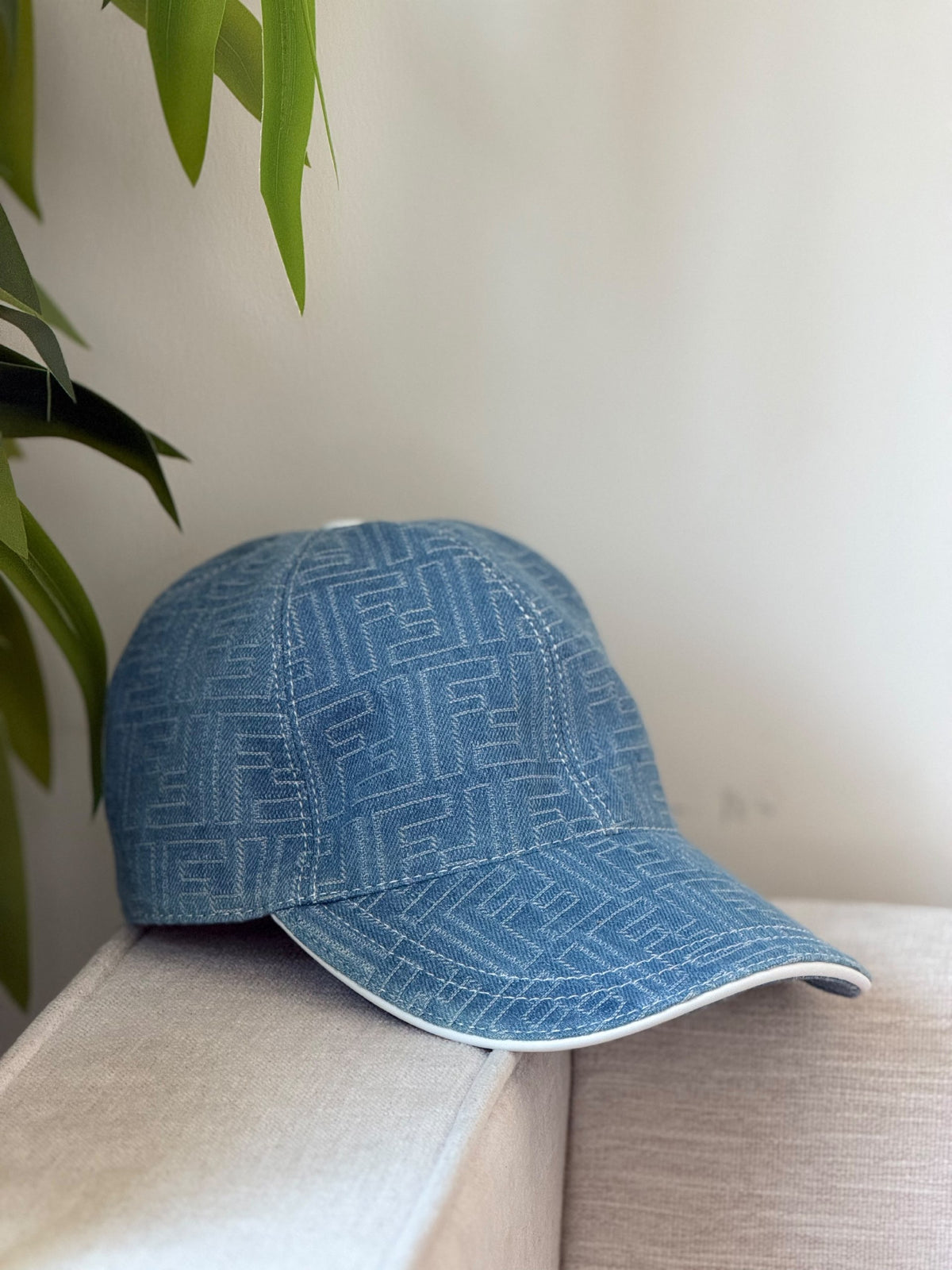 Fendi Monogram Cap - Light Blue Monogram