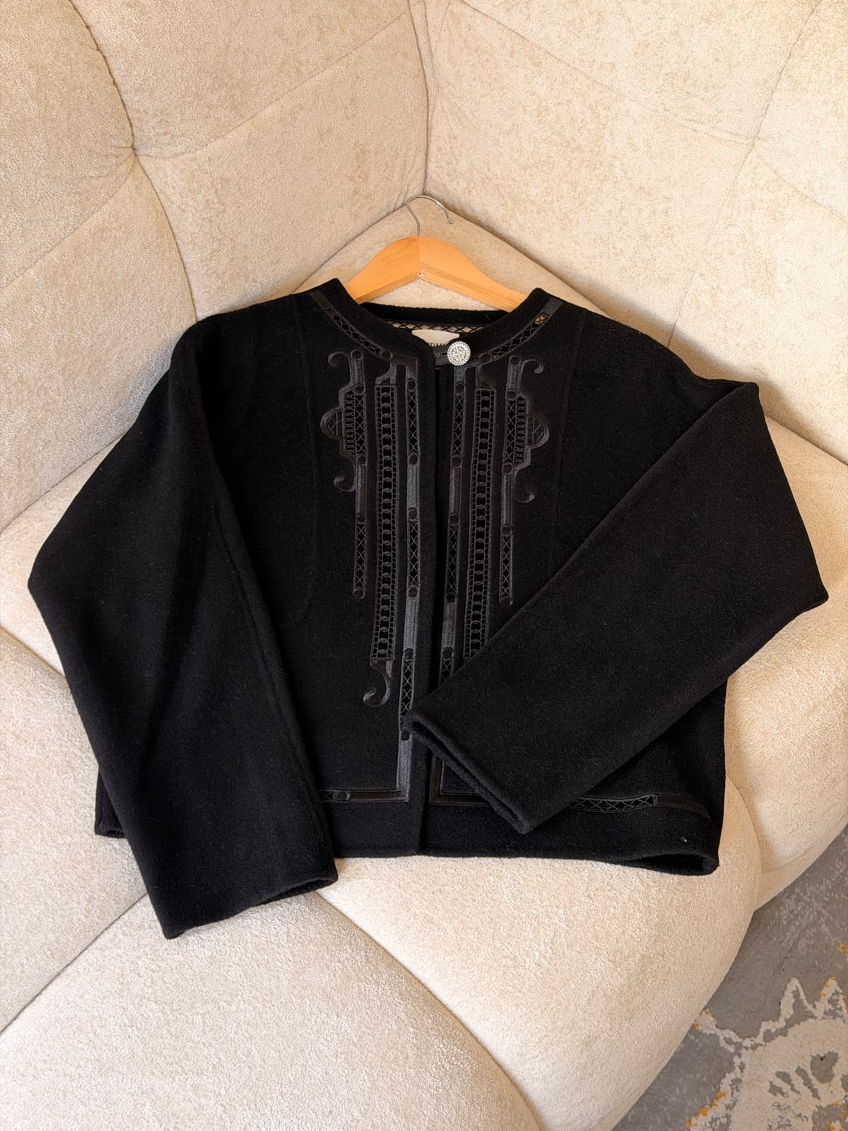 Hermès Trim-Front Jacket - White, Black