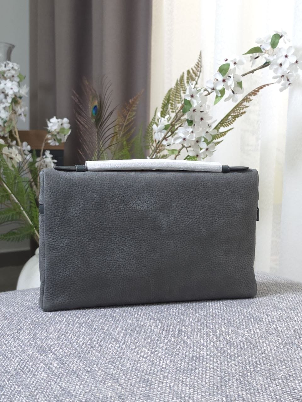 Loro Piana Clutch - Dark Grey