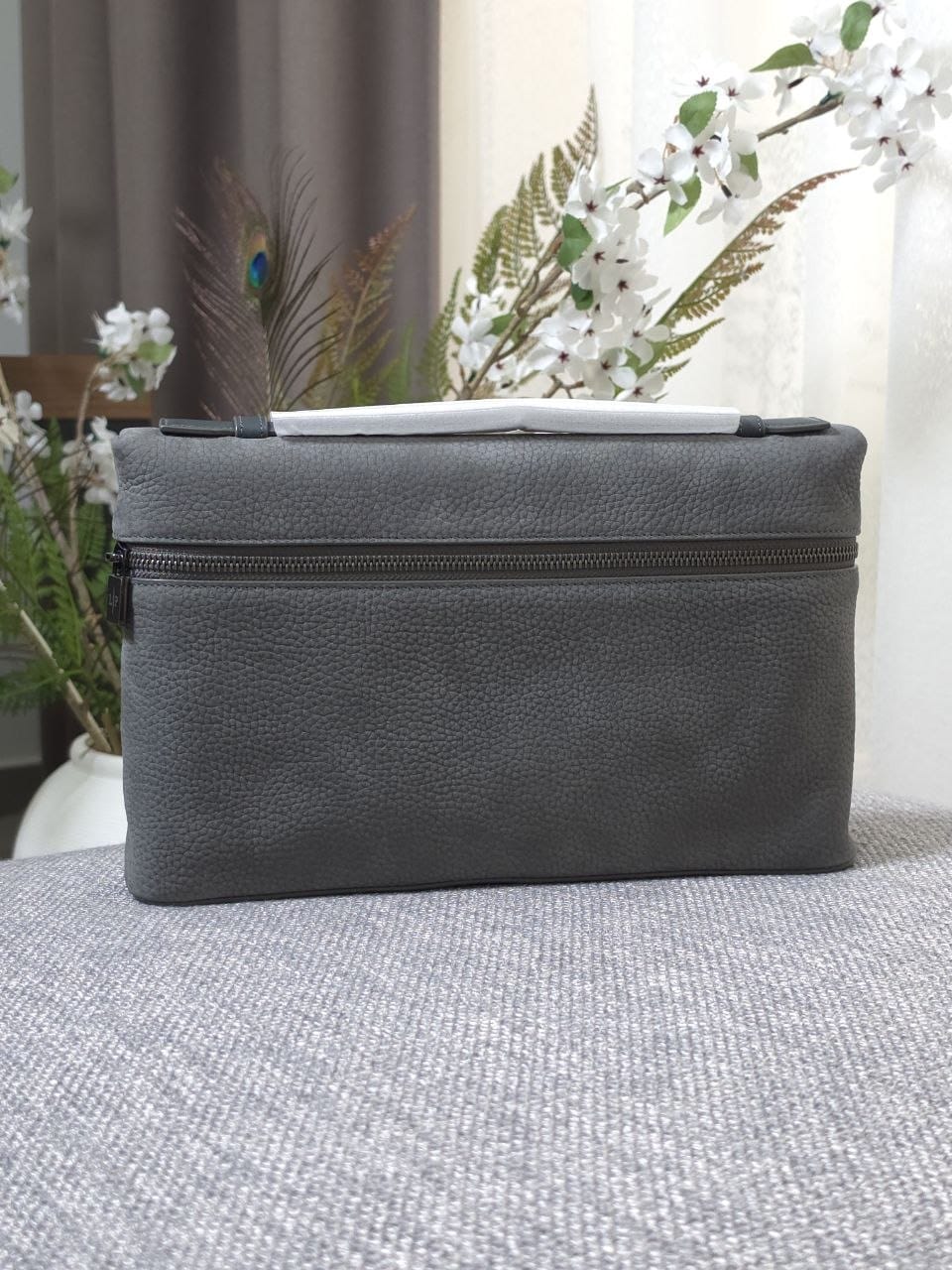 Loro Piana Clutch - Dark Grey
