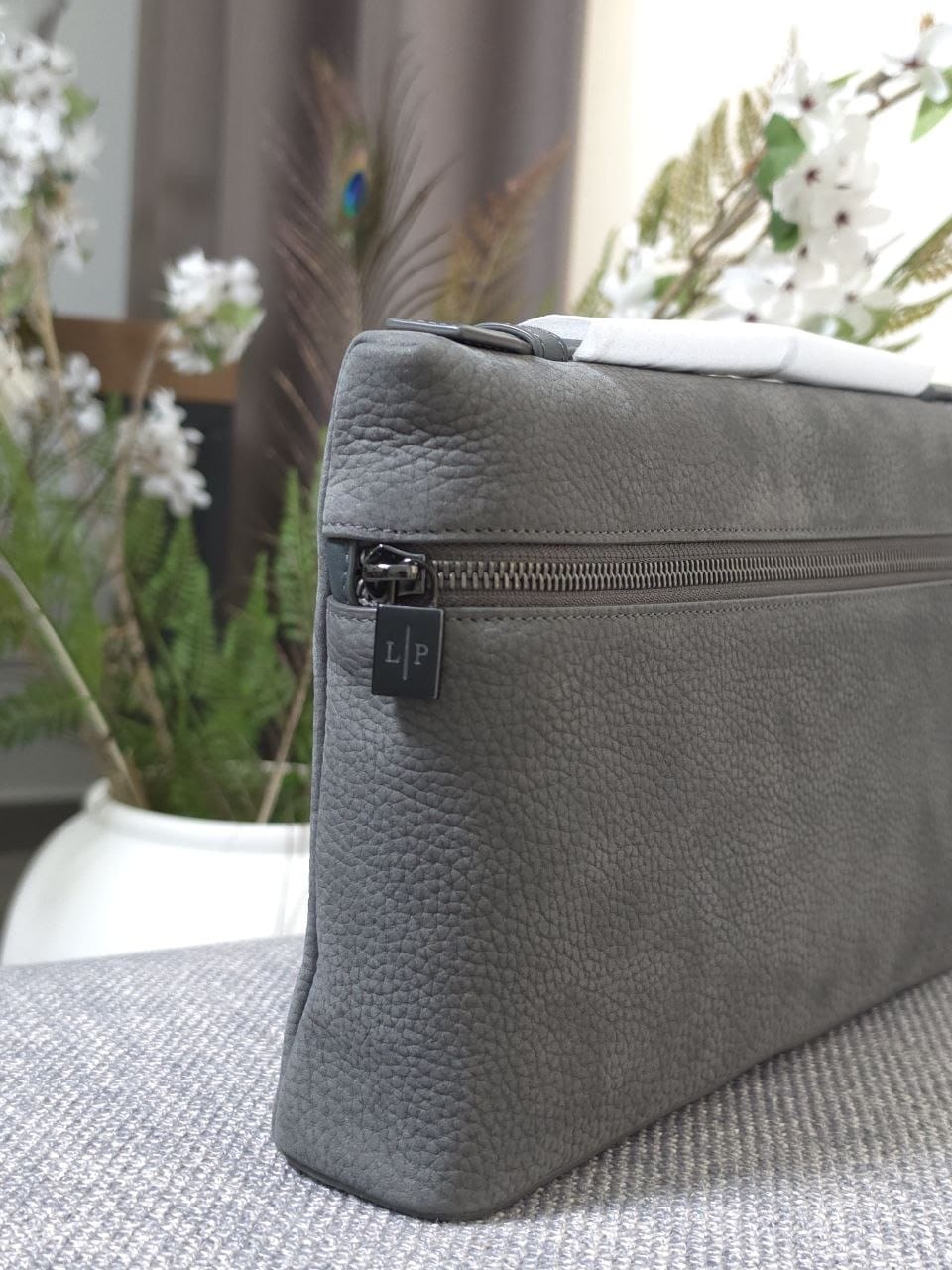 Loro Piana Clutch - Dark Grey